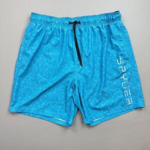 Spyder Swim Shorts Mens 2XL Blue Lined Quick Dry Stretch UV Protection Swimwear